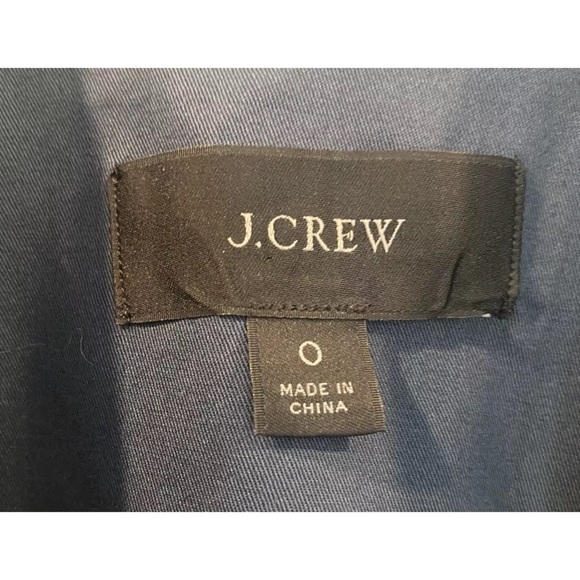 J. Crew Blue Willa Blazer Jacket Career Womens Size 0 - Picture 3 of 7